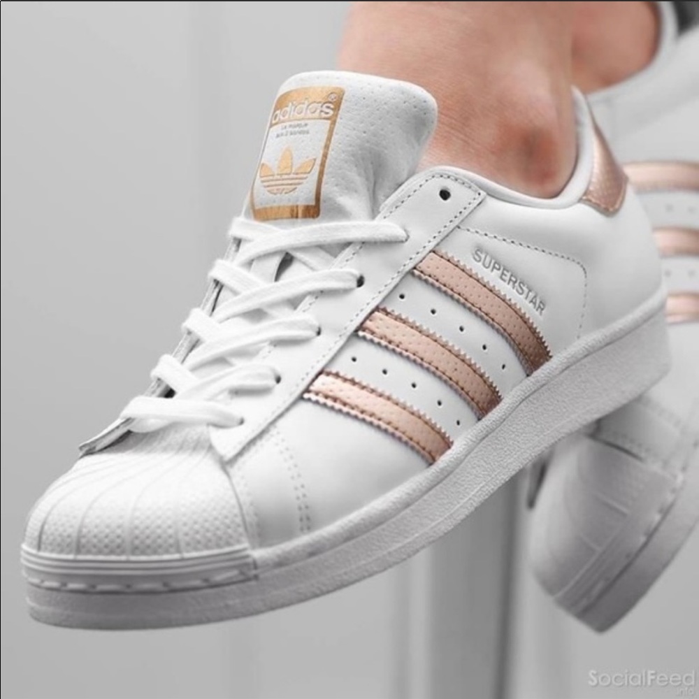 COPY - Adidas Originals Rose Gold Superstar Shoes
